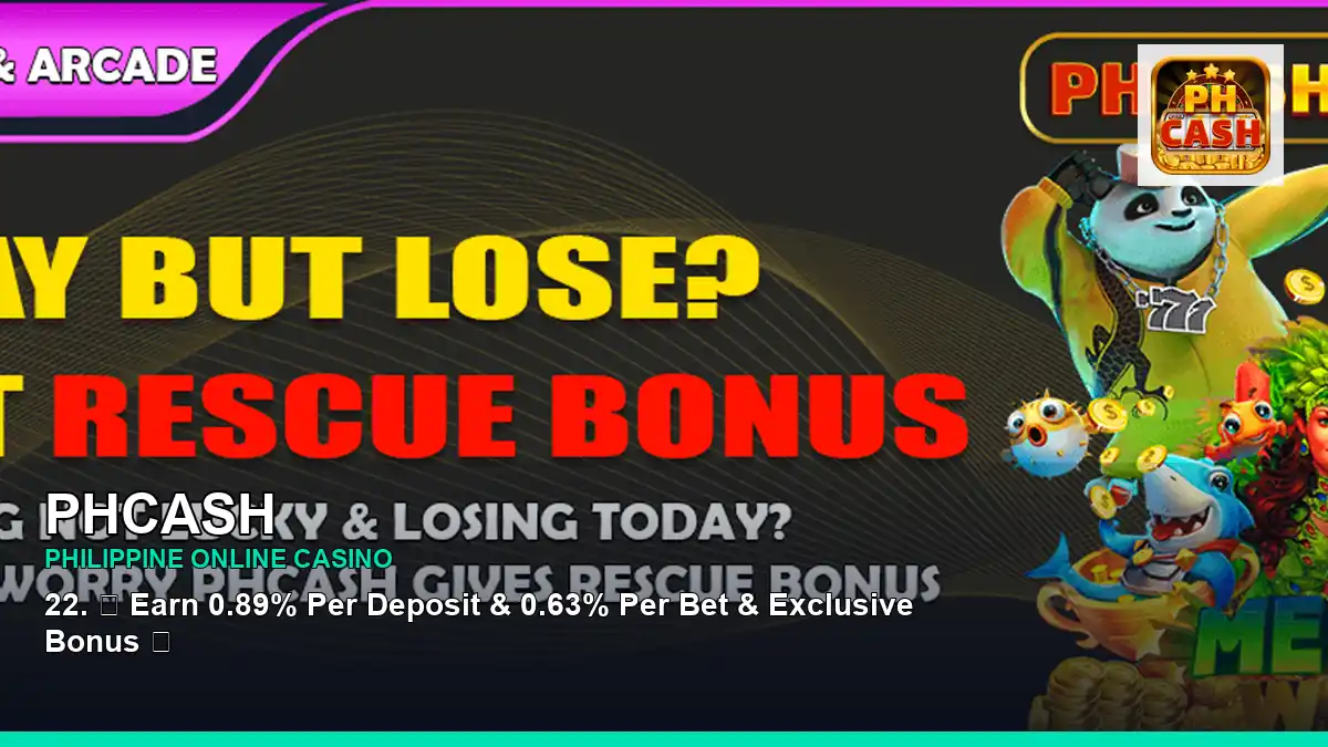 PHCASH online casino and slot games for Philippine players